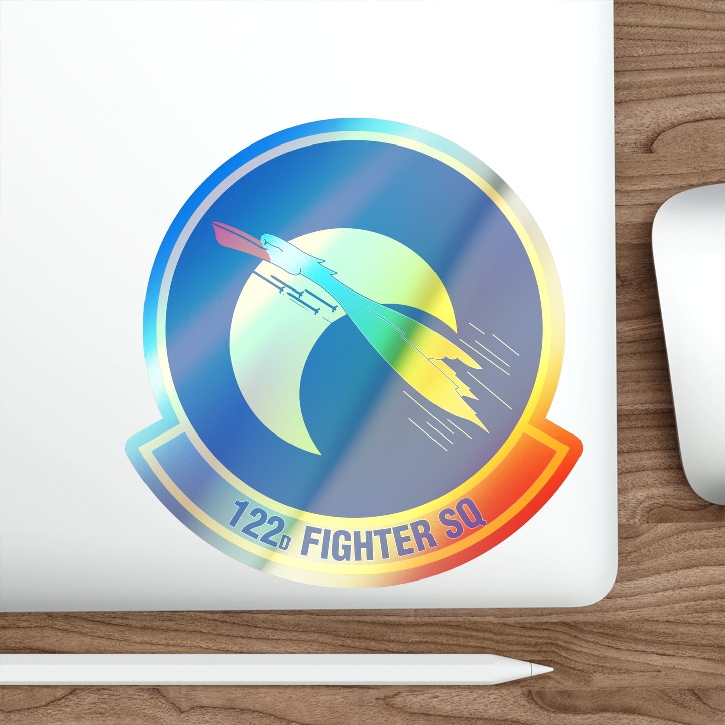 122 Fighter Squadron (U.S. Air Force) Holographic STICKER Die-Cut Vinyl Decal-The Sticker Space