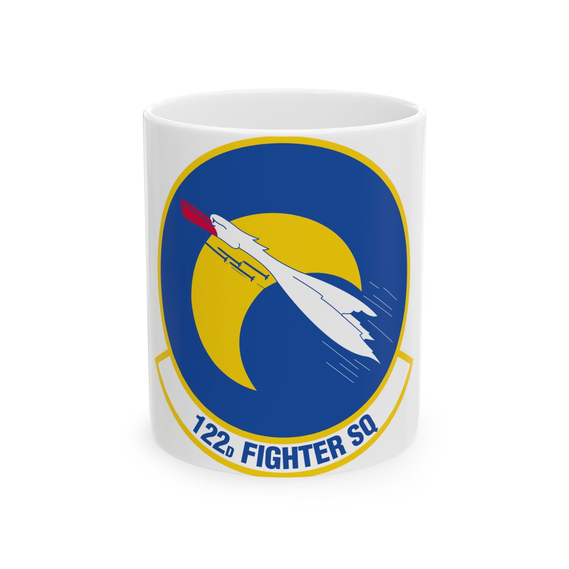 122 Fighter Squadron (U.S. Air Force) White Coffee Mug-11oz-The Sticker Space