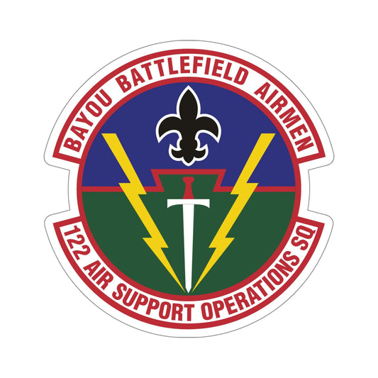 122d Air Support Operations Squadron (U.S. Air Force) STICKER Vinyl Die-Cut Decal-6 Inch-The Sticker Space