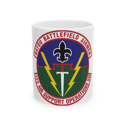 122d Air Support Operations Squadron (U.S. Air Force) White Coffee Mug-11oz-The Sticker Space