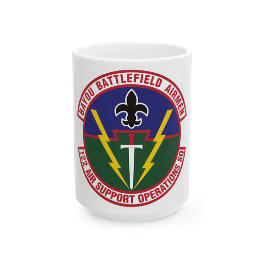 122d Air Support Operations Squadron (U.S. Air Force) White Coffee Mug