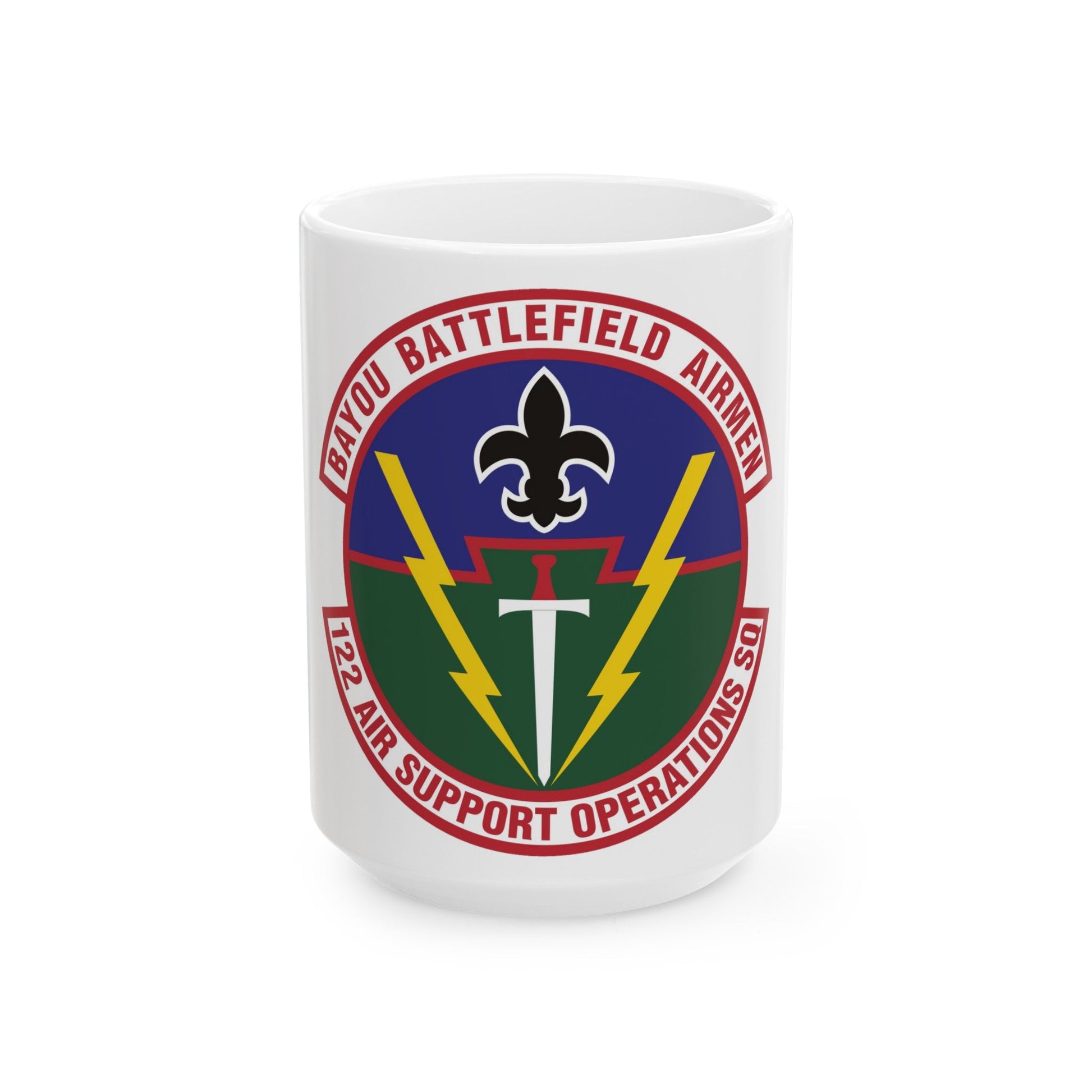 122d Air Support Operations Squadron (U.S. Air Force) White Coffee Mug-15oz-The Sticker Space