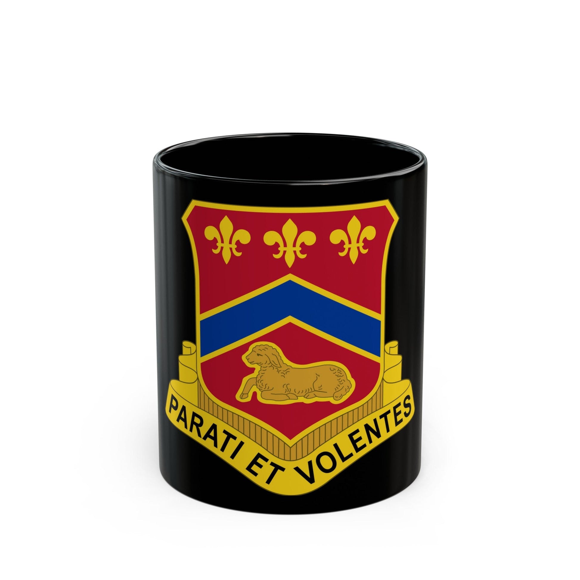 123 Engineer Battalion (U.S. Army) Black Coffee Mug-11oz-The Sticker Space