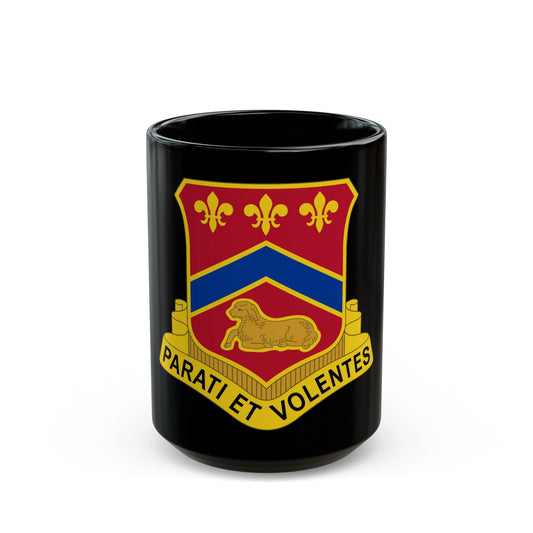 123 Engineer Battalion (U.S. Army) Black Coffee Mug-15oz-The Sticker Space