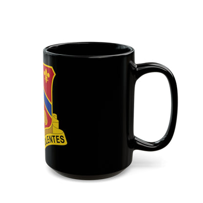 123 Engineer Battalion (U.S. Army) Black Coffee Mug-The Sticker Space