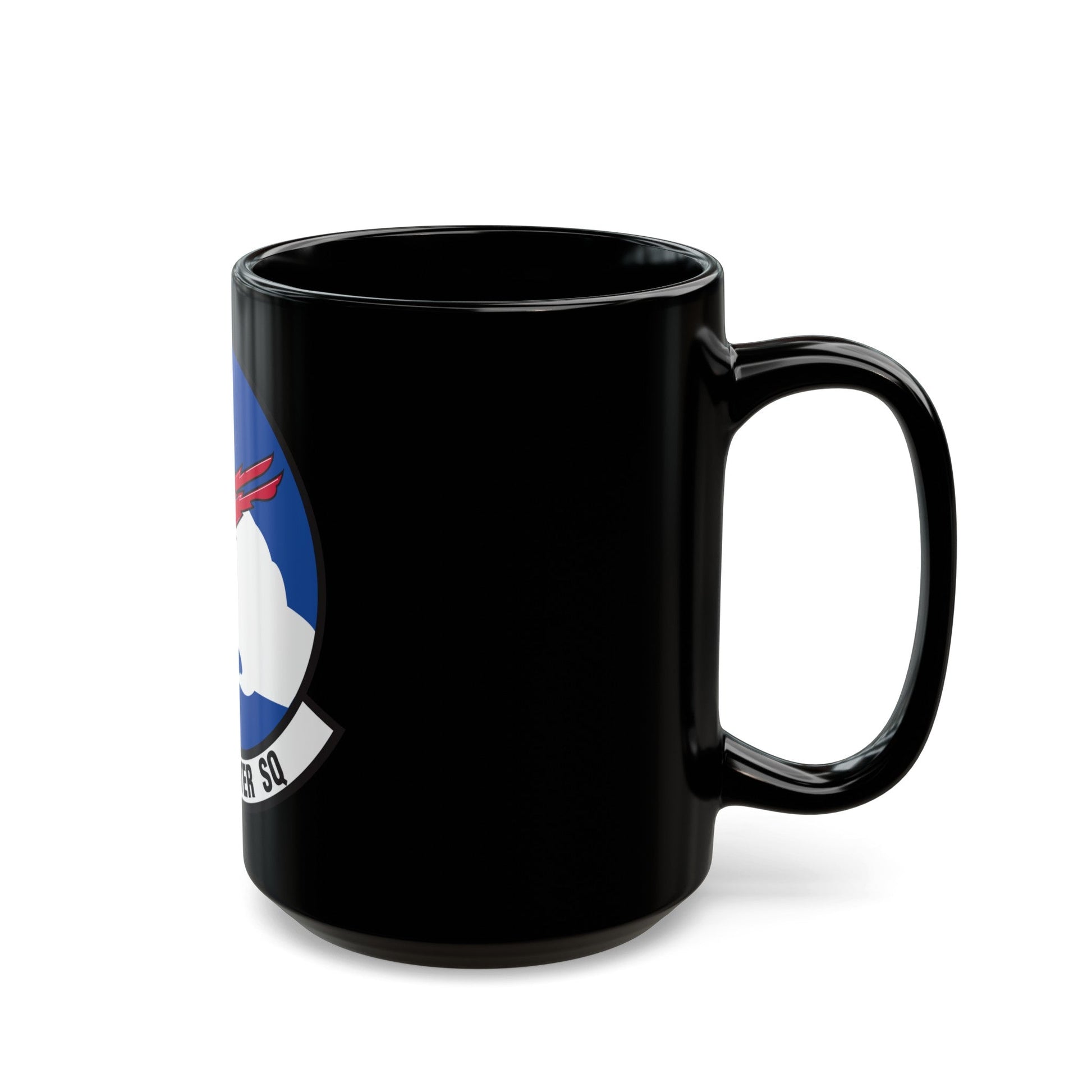 123 Fighter Squadron (U.S. Air Force) Black Coffee Mug-The Sticker Space