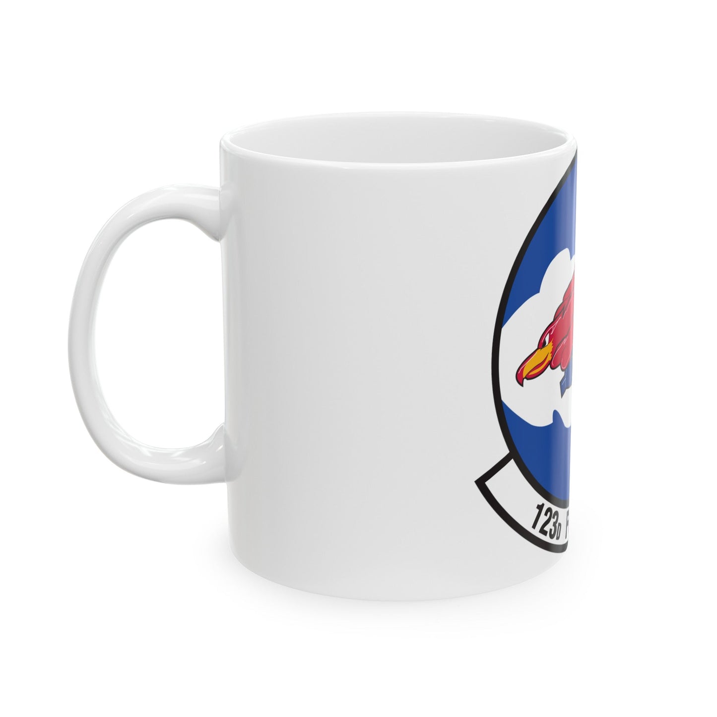 123 Fighter Squadron (U.S. Air Force) White Coffee Mug-The Sticker Space