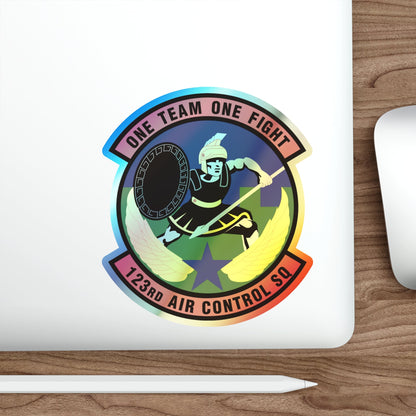 123d Air Control Squadron (U.S. Air Force) Holographic STICKER Die-Cut Vinyl Decal-The Sticker Space