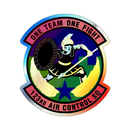 123d Air Control Squadron (U.S. Air Force) Holographic STICKER Die-Cut Vinyl Decal-3 Inch-The Sticker Space