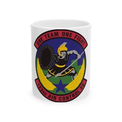 123d Air Control Squadron (U.S. Air Force) White Coffee Mug-11oz-The Sticker Space