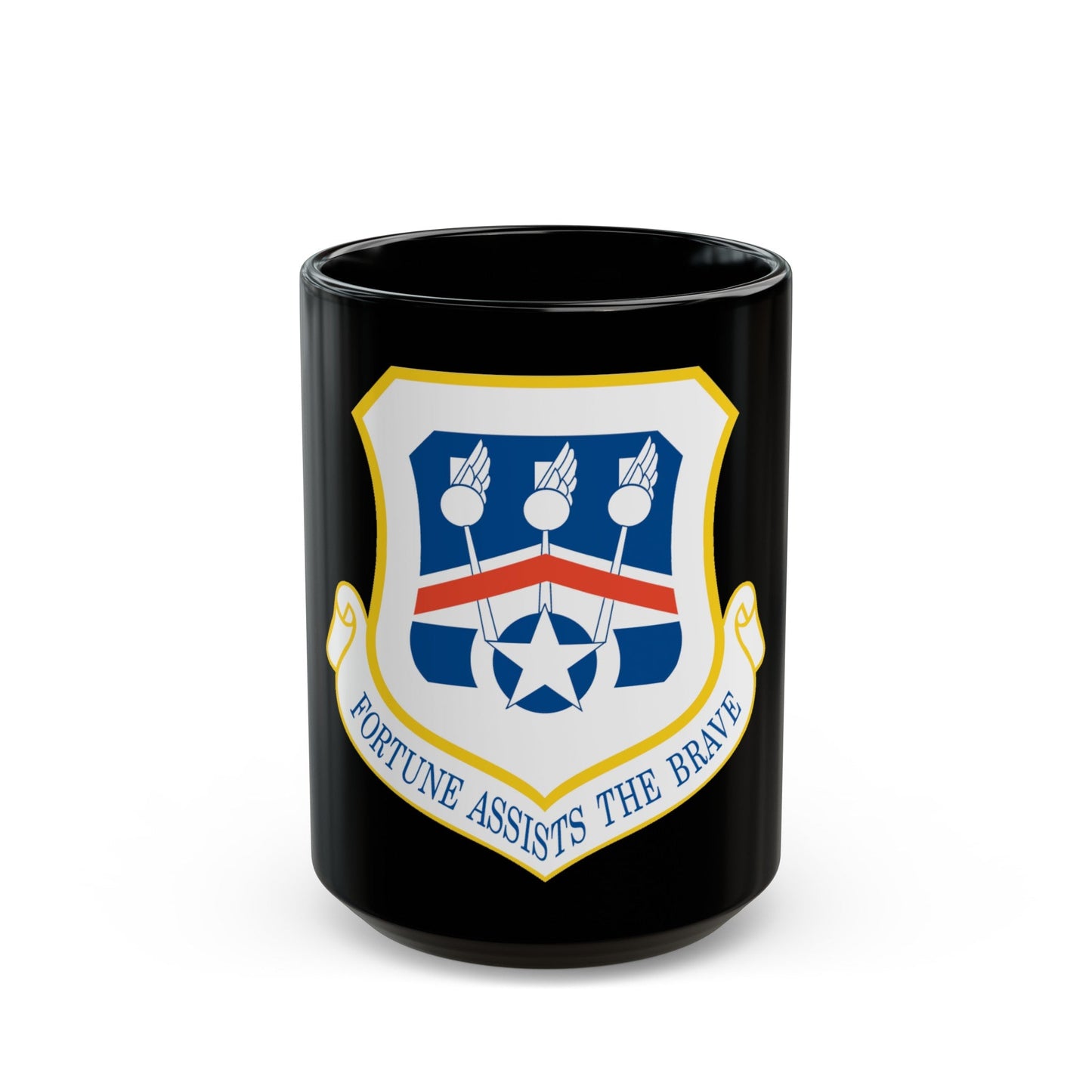 123d Airlift Wing (U.S. Air Force) Black Coffee Mug-15oz-The Sticker Space