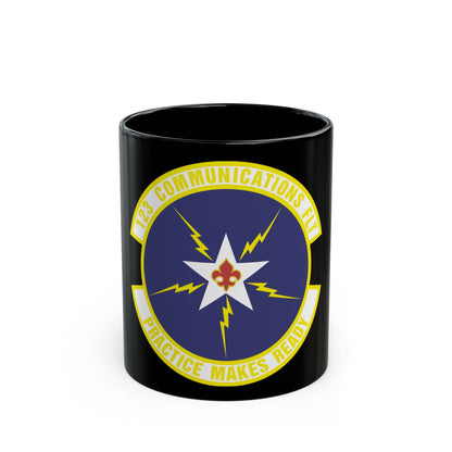 123d Communications Squadron (U.S. Air Force) Black Coffee Mug-11oz-The Sticker Space