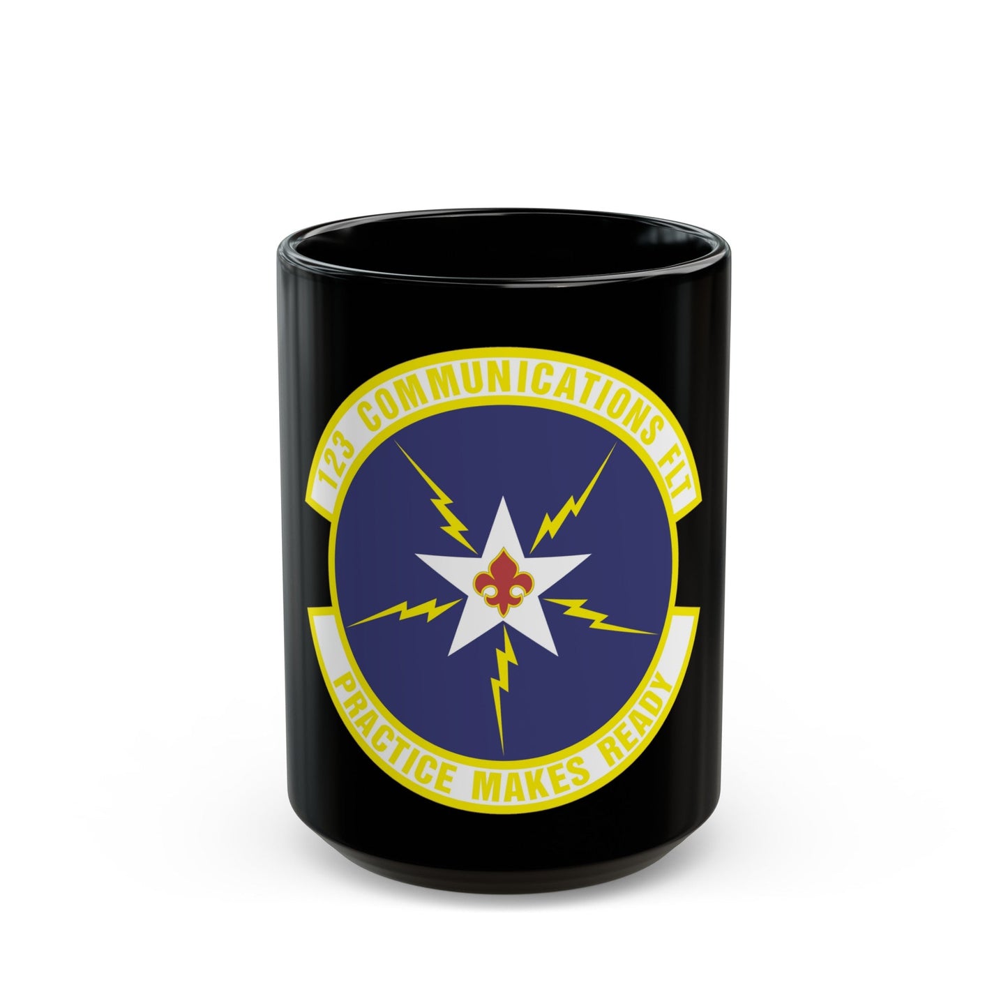 123d Communications Squadron (U.S. Air Force) Black Coffee Mug-15oz-The Sticker Space