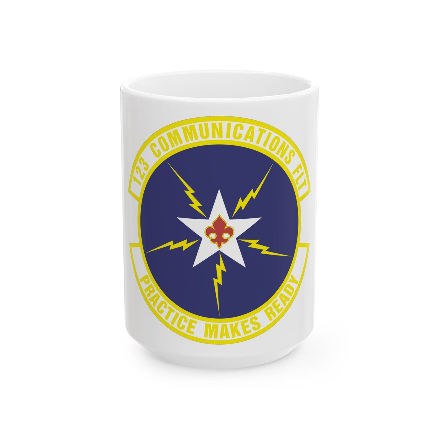 123d Communications Squadron (U.S. Air Force) White Coffee Mug-15oz-The Sticker Space