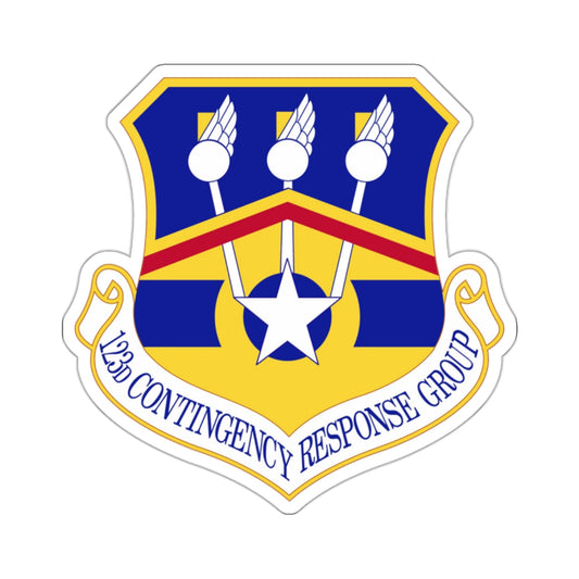 123d Contingency Response Group (U.S. Air Force) STICKER Vinyl Die-Cut Decal-White-The Sticker Space