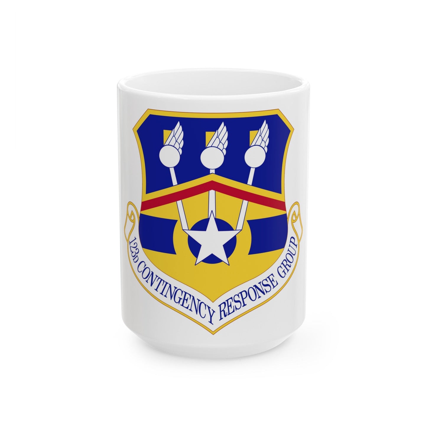 123d Contingency Response Group (U.S. Air Force) White Coffee Mug-15oz-The Sticker Space