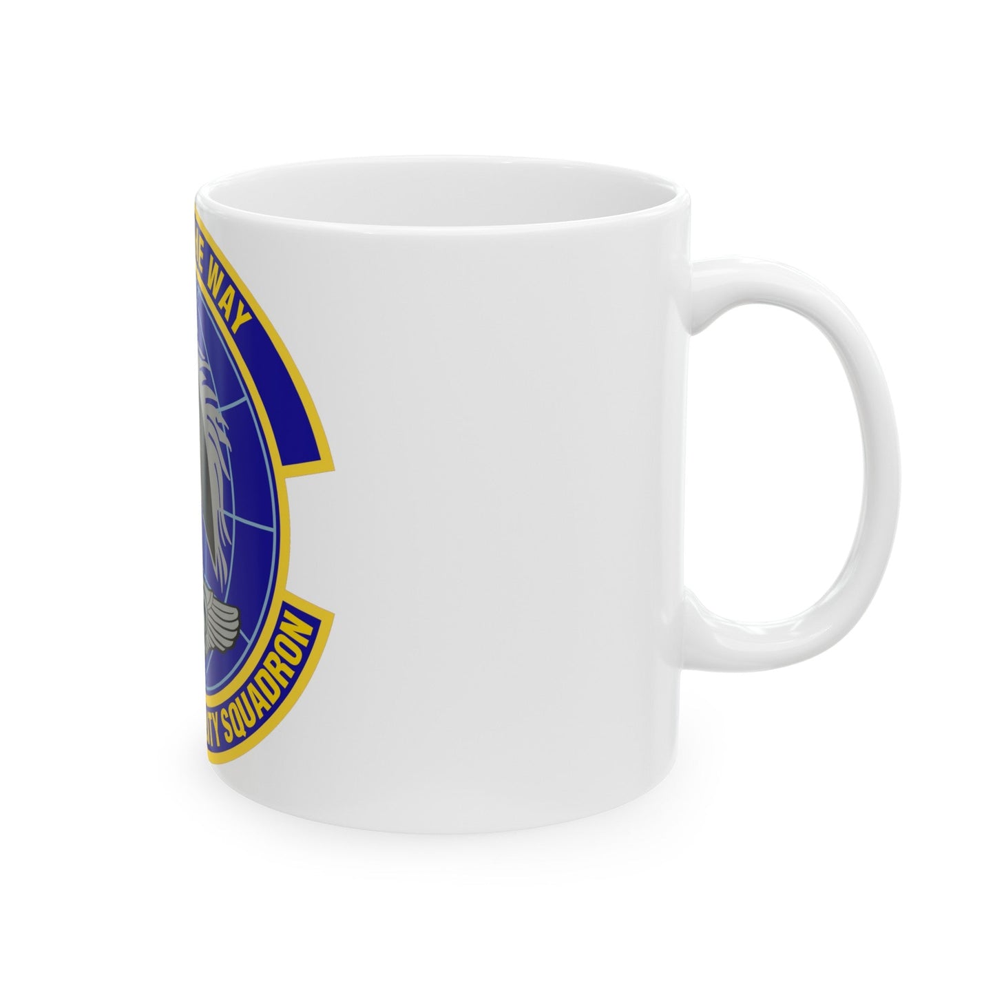 123d Global Mobility Squadron (U.S. Air Force) White Coffee Mug-The Sticker Space