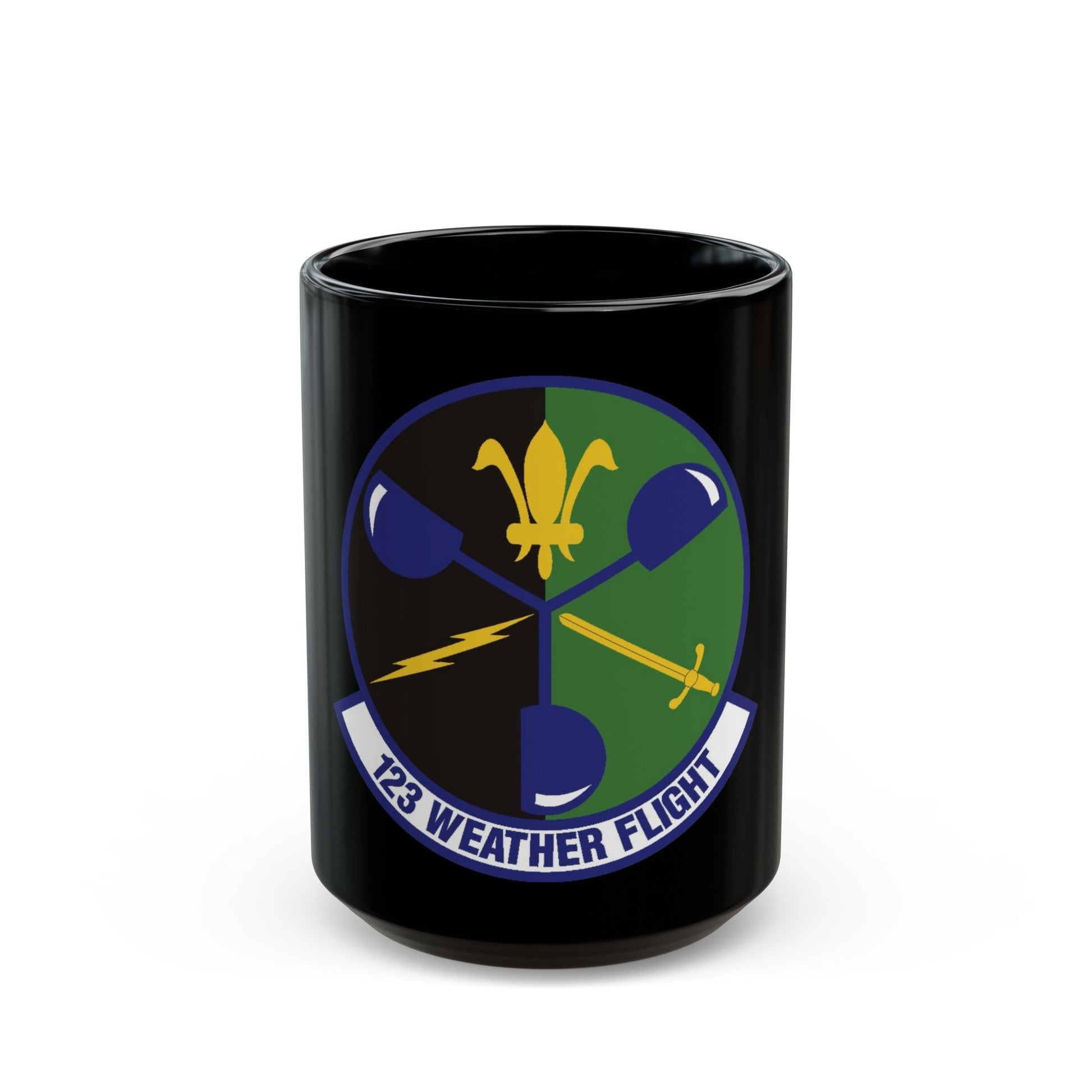 123d Weather Flight (U.S. Air Force) Black Coffee Mug-15oz-The Sticker Space