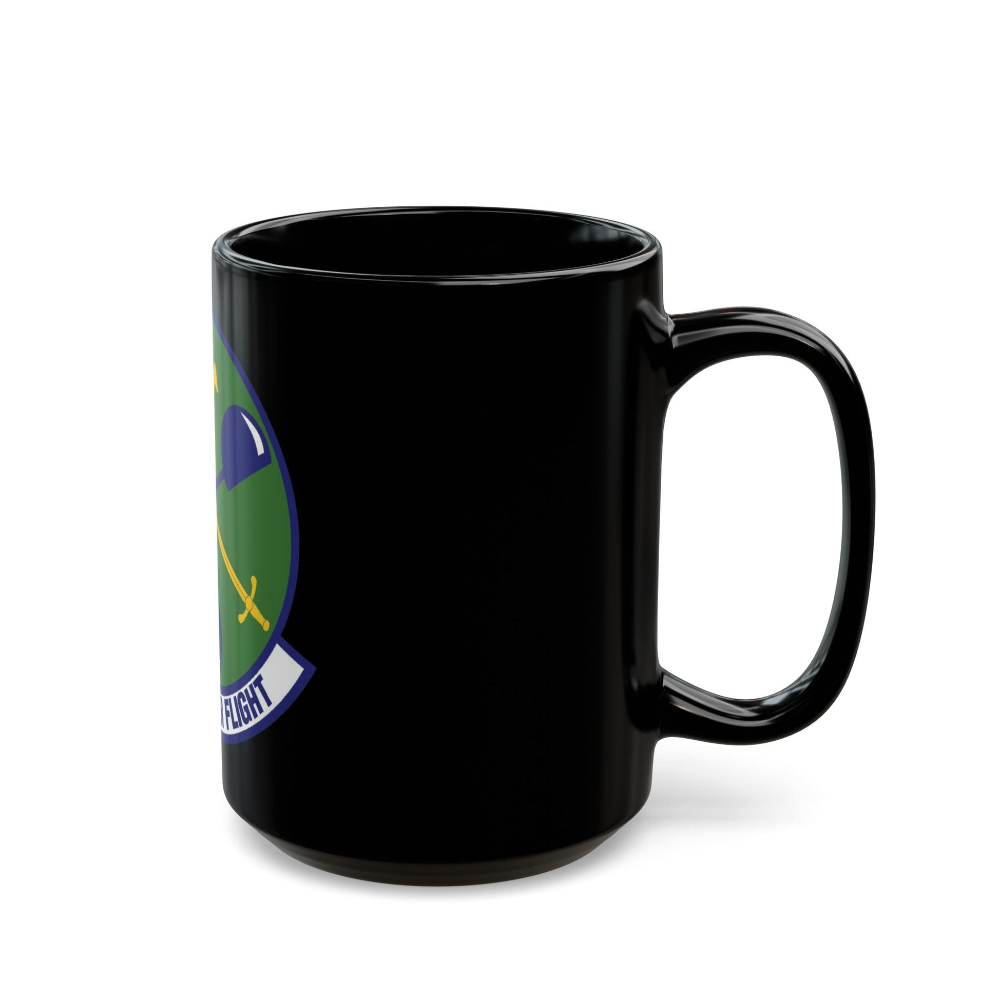 123d Weather Flight (U.S. Air Force) Black Coffee Mug-The Sticker Space