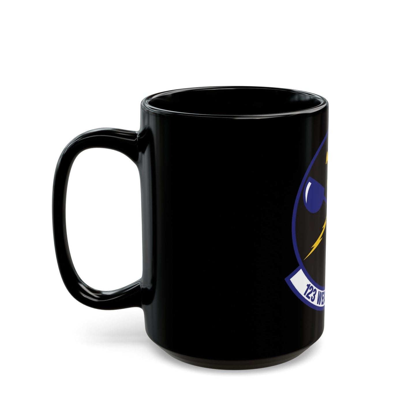 123d Weather Flight (U.S. Air Force) Black Coffee Mug-The Sticker Space