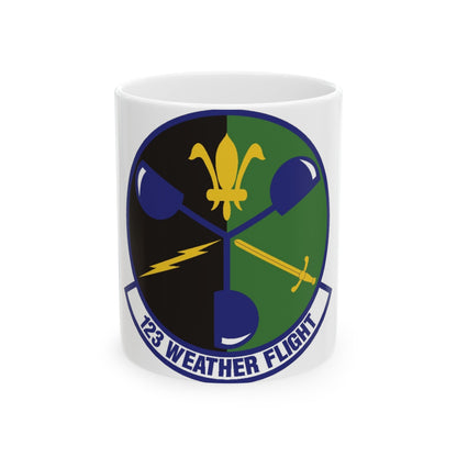 123d Weather Flight (U.S. Air Force) White Coffee Mug-11oz-The Sticker Space