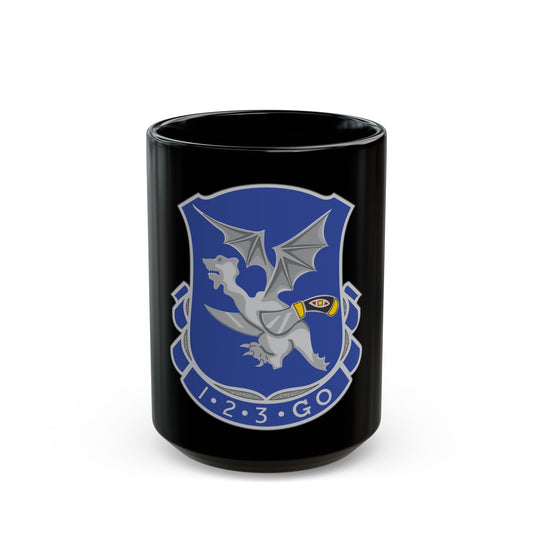 123rd Infantry Regiment (U.S. Army) Black Coffee Mug-15oz-The Sticker Space