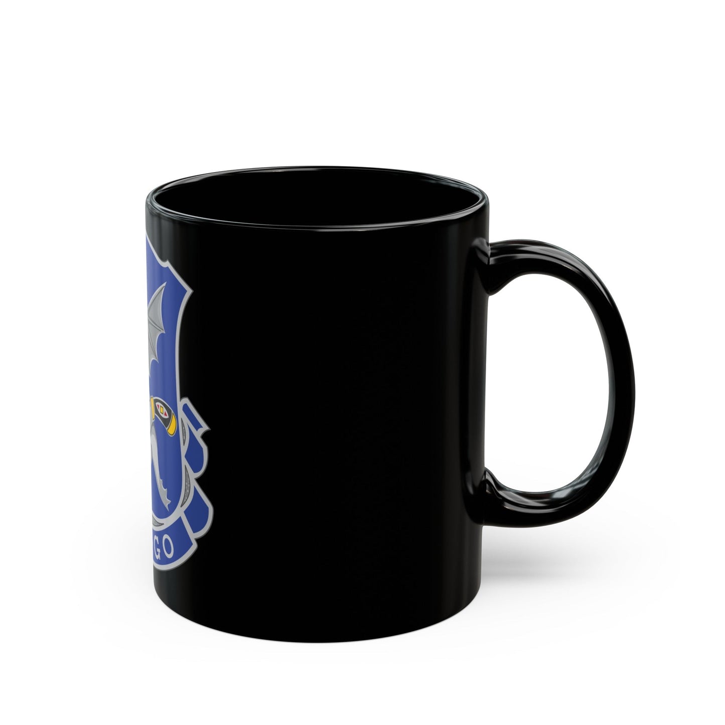 123rd Infantry Regiment (U.S. Army) Black Coffee Mug-The Sticker Space
