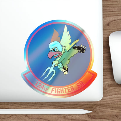 124 Fighter Squadron (U.S. Air Force) Holographic STICKER Die-Cut Vinyl Decal-The Sticker Space