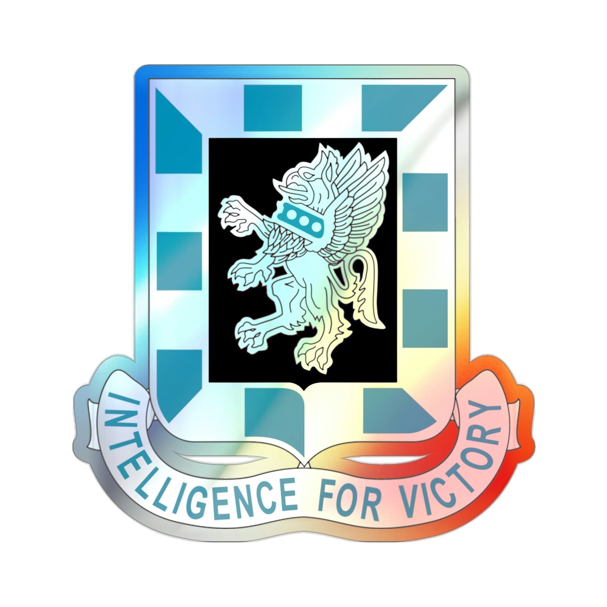 124 Military Intelligence Battalion (U.S. Army) Holographic STICKER Die-Cut Vinyl Decal-2 Inch-The Sticker Space