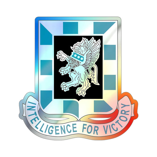 124 Military Intelligence Battalion (U.S. Army) Holographic STICKER Die-Cut Vinyl Decal-6 Inch-The Sticker Space