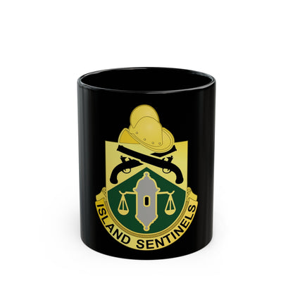 124 Military Police Battalion (U.S. Army) Black Coffee Mug-11oz-The Sticker Space