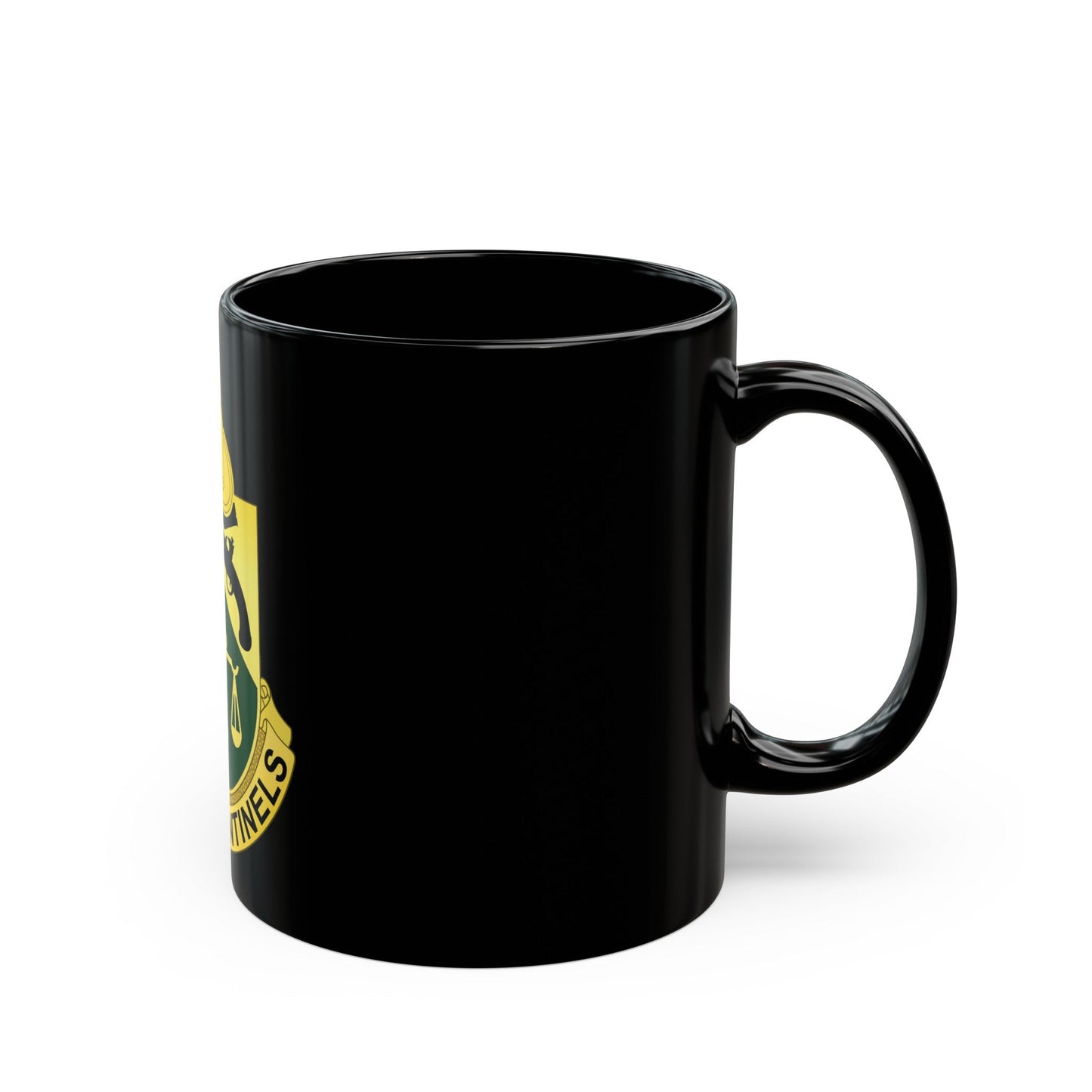 124 Military Police Battalion (U.S. Army) Black Coffee Mug-The Sticker Space