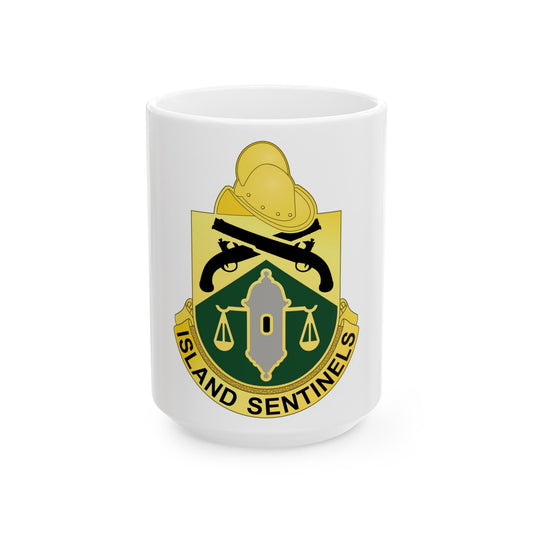 124 Military Police Battalion (U.S. Army) White Coffee Mug-15oz-The Sticker Space