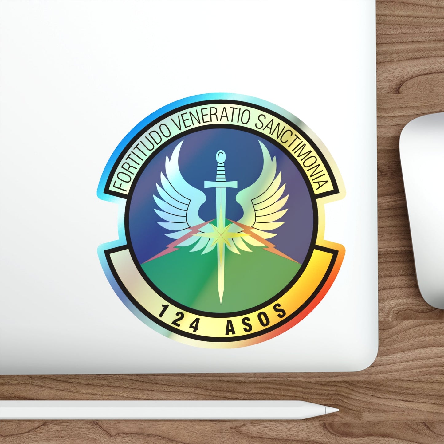 124th Air Support Operations Squadron (U.S. Air Force) Holographic STICKER Die-Cut Vinyl Decal-The Sticker Space