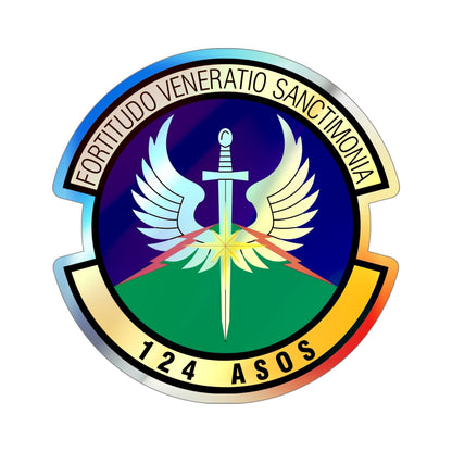 124th Air Support Operations Squadron (U.S. Air Force) Holographic STICKER Die-Cut Vinyl Decal-4 Inch-The Sticker Space