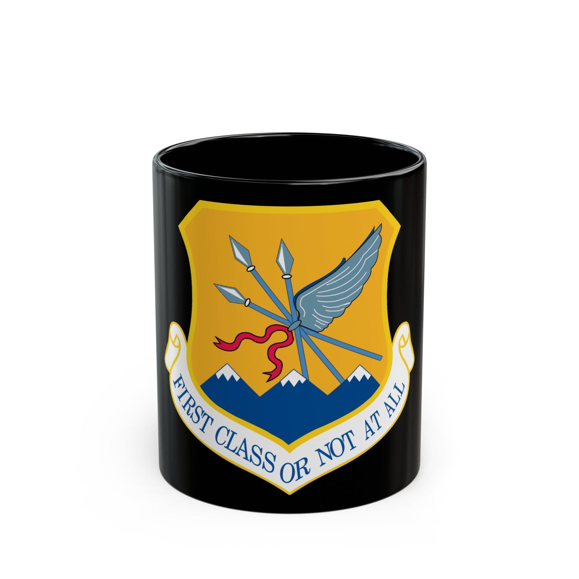 124th Fighter Wing (U.S. Air Force) Black Coffee Mug-11oz-The Sticker Space
