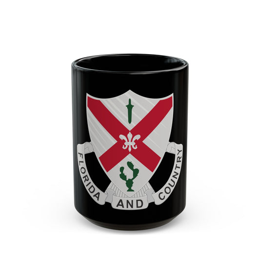 124th Infantry Regiment (U.S. Army) Black Coffee Mug-15oz-The Sticker Space