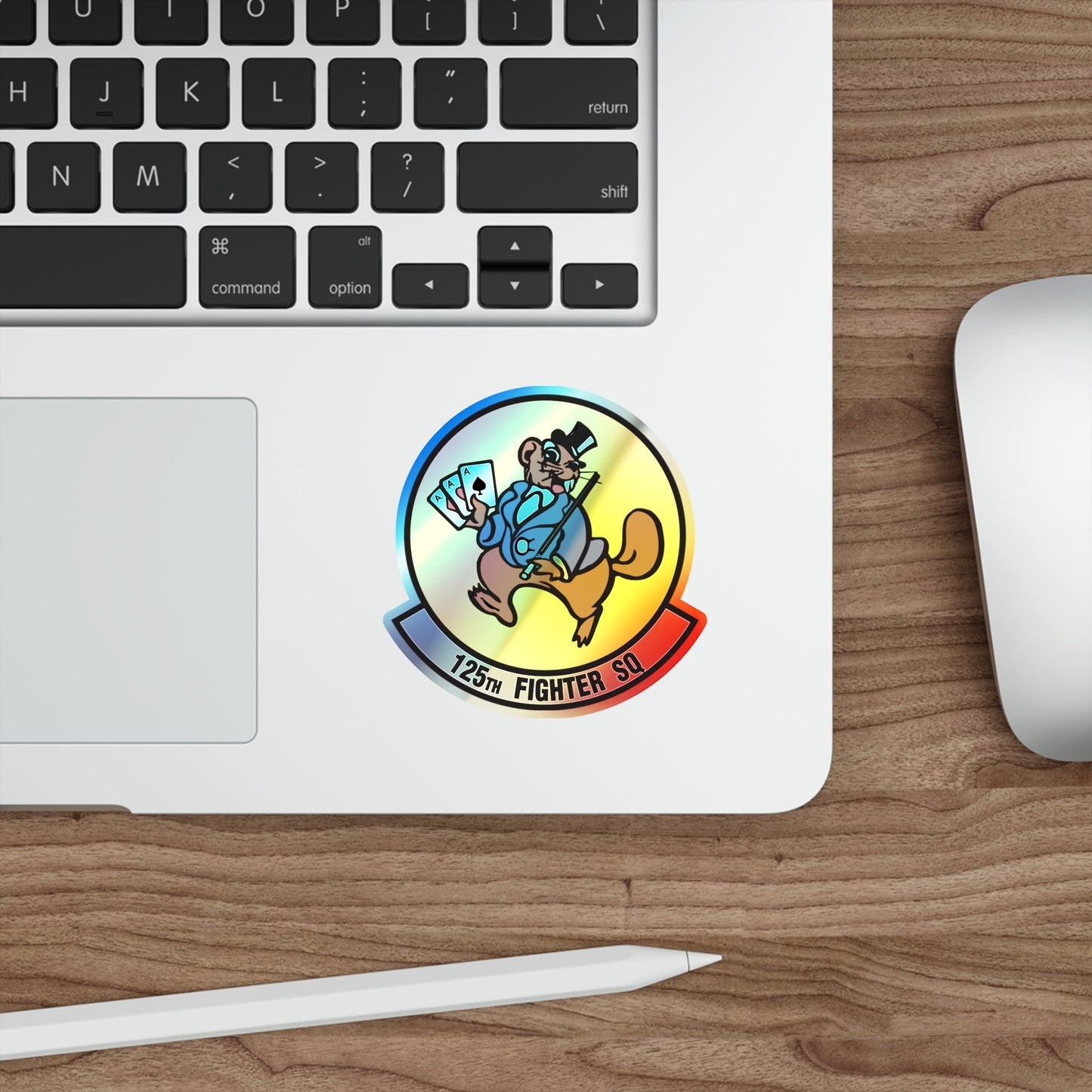 125 Fighter Squadron (U.S. Air Force) Holographic STICKER Die-Cut Vinyl Decal-The Sticker Space
