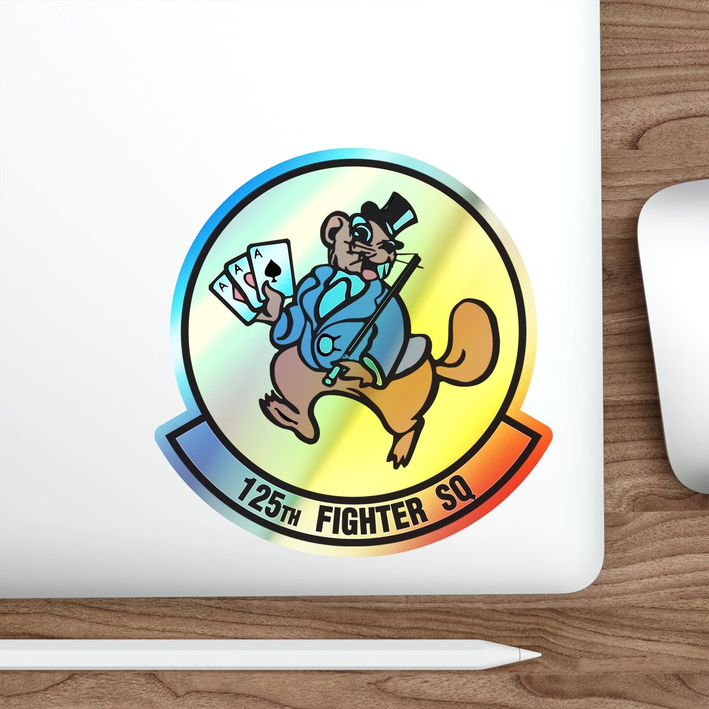 125 Fighter Squadron (U.S. Air Force) Holographic STICKER Die-Cut Vinyl Decal-The Sticker Space