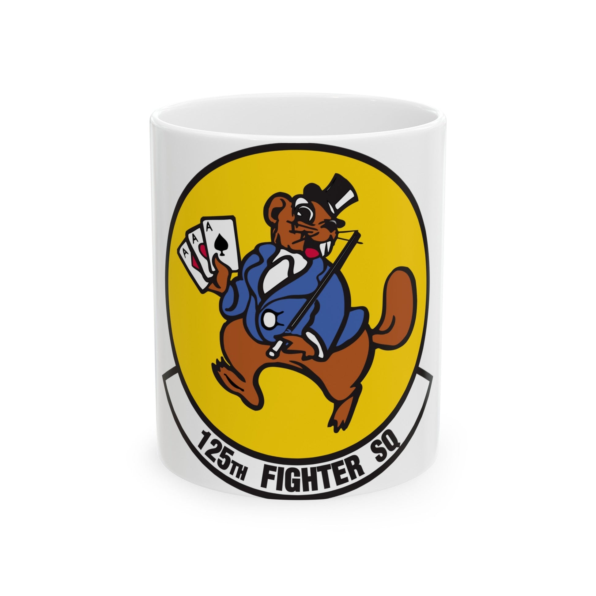 125 Fighter Squadron (U.S. Air Force) White Coffee Mug-11oz-The Sticker Space