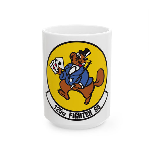 125 Fighter Squadron (U.S. Air Force) White Coffee Mug-15oz-The Sticker Space