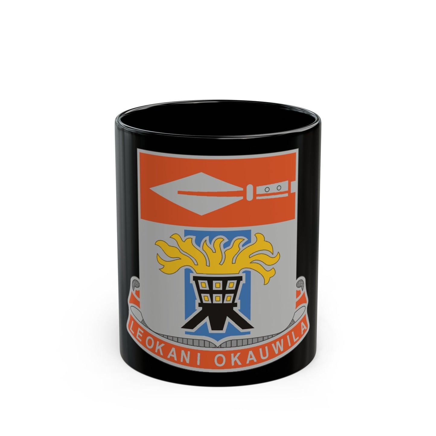 125 Signal Battalion (U.S. Army) Black Coffee Mug-11oz-The Sticker Space