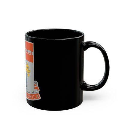 125 Signal Battalion (U.S. Army) Black Coffee Mug-The Sticker Space