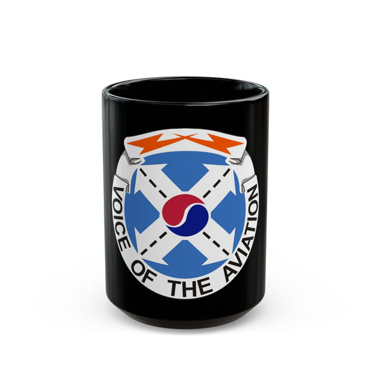 125th Air Traffic Control Battalion (U.S. Army) Black Coffee Mug-15oz-The Sticker Space