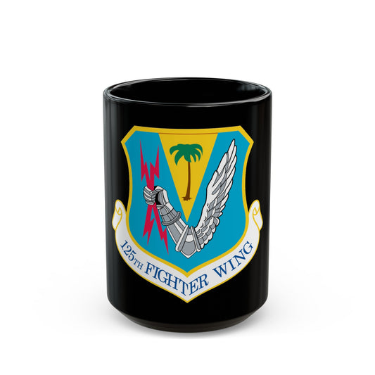 125th Fighter Wing (U.S. Air Force) Black Coffee Mug-15oz-The Sticker Space