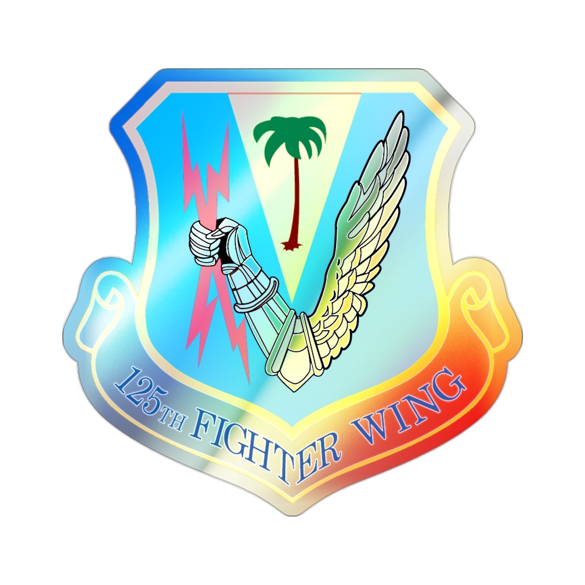 125th Fighter Wing (U.S. Air Force) Holographic STICKER Die-Cut Vinyl Decal-2 Inch-The Sticker Space