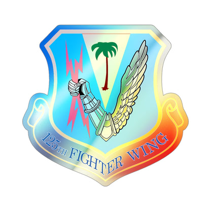 125th Fighter Wing (U.S. Air Force) Holographic STICKER Die-Cut Vinyl Decal-3 Inch-The Sticker Space