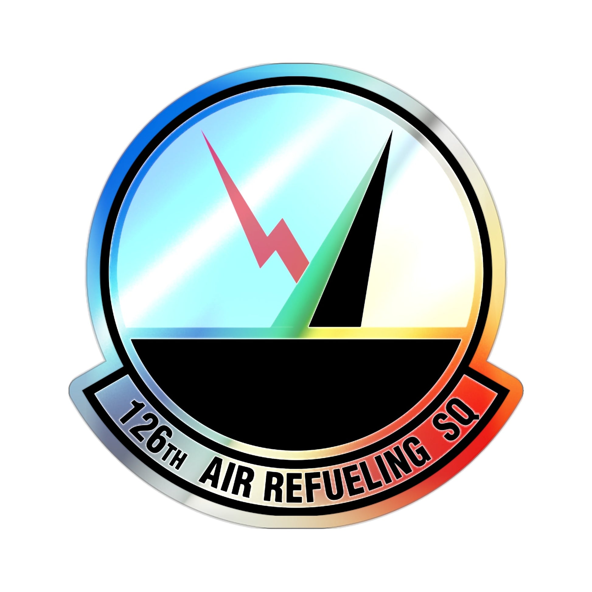 126 Air Refueling Squadron (U.S. Air Force) Holographic STICKER Die-Cut Vinyl Decal-2 Inch-The Sticker Space