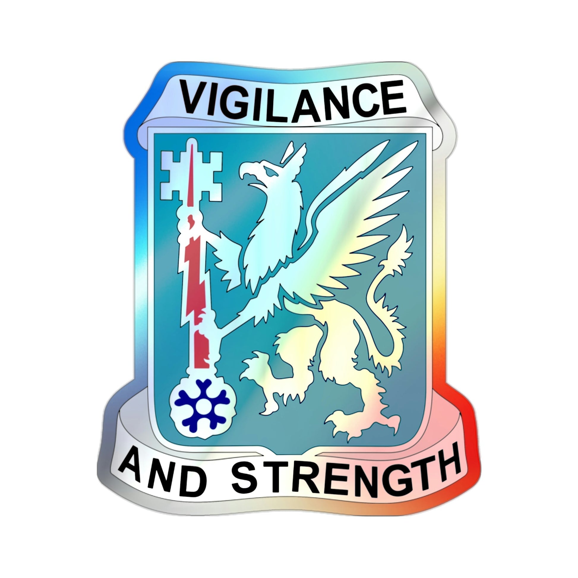 126 Military Intelligence Battalion (U.S. Army) Holographic STICKER Die-Cut Vinyl Decal-2 Inch-The Sticker Space
