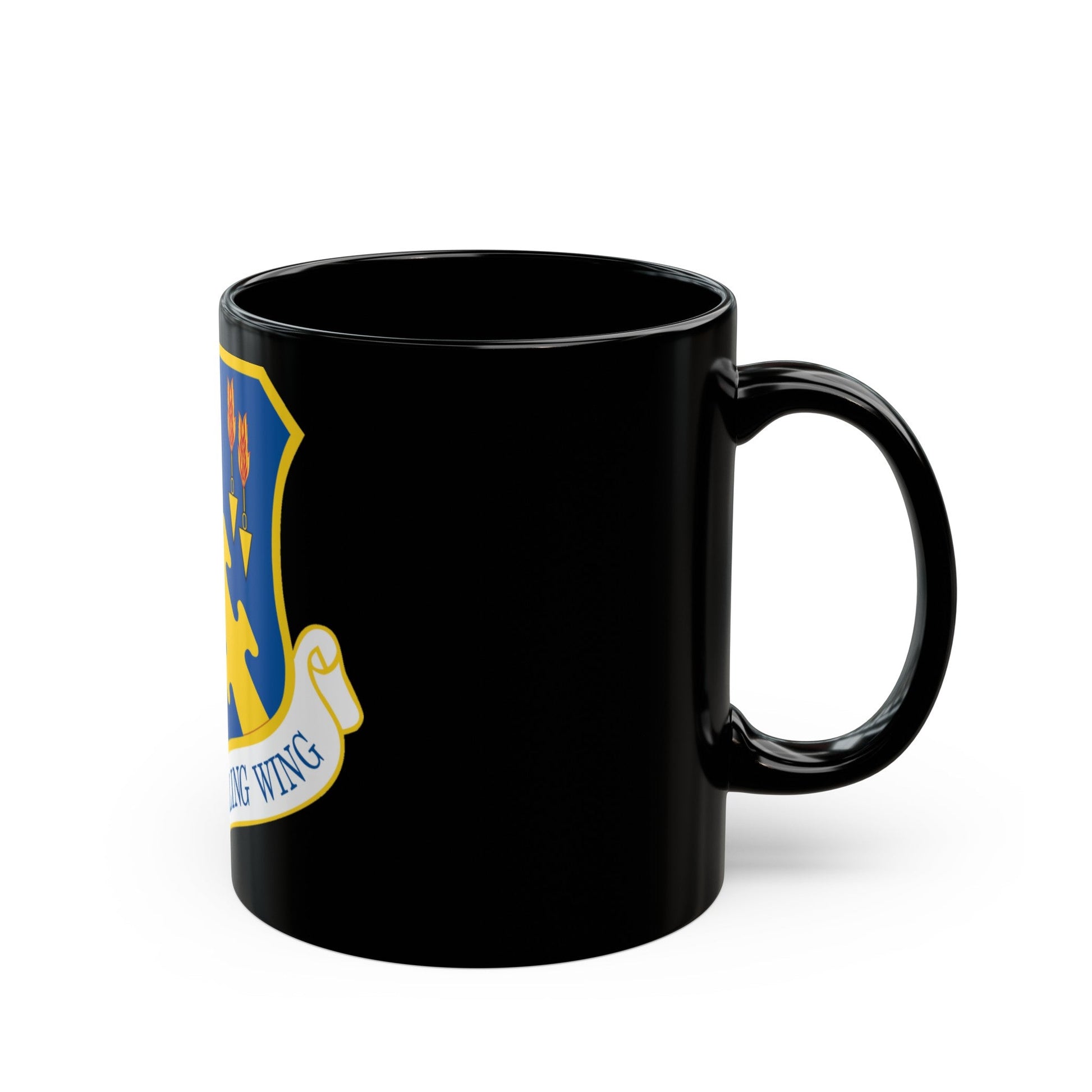 126th Air Refueling Wing (U.S. Air Force) Black Coffee Mug-The Sticker Space